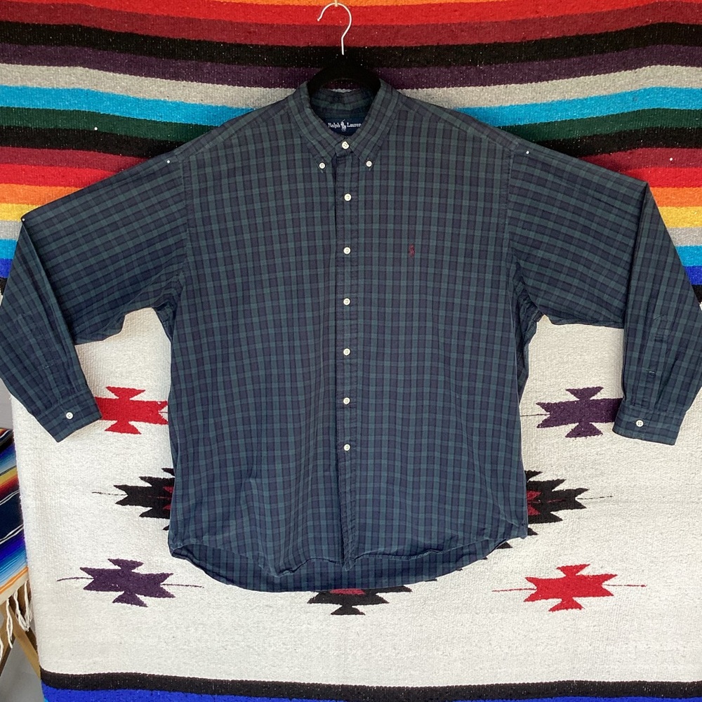 Polo Ralph Lauren Blake Plaid Button Down Shirt dress shirt 2-ply